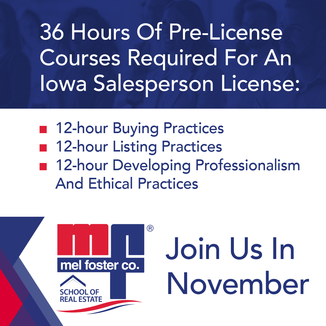 Mel Foster Co. School of Real Estate Offers Pre-License Courses